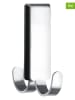 Wenko 2-delige set: deurhaken "Vieste" zilverkleurig - (B)2 x (H)7 x (D)5,5 cm