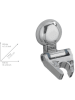 Wenko Duschkopfhalter in Silber - (B)6 x (H)8 x (T)9 cm