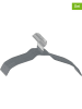 Wenko 20-delige set: kledinghangers "Alessia" grijs - (B)41 x (H)21,5 x (D)0,5 cm