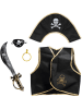 Party x People 5-delige piratenset zwart