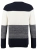 KEY LARGO Pullover "Jogi" in Dunkelblau/ Weiß/ Grau