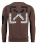 KEY LARGO Sweatshirt "Klelection" in Braun