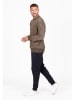 KEY LARGO Sweatshirt "Penalty" in Beige/ Grau