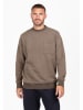 KEY LARGO Sweatshirt "Penalty" in Beige/ Grau