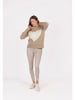 KEY LARGO Pullover "Feeling" in Beige/ Weiß
