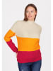 KEY LARGO Pullover "Cindy" in Beige/ Orange/ Rot