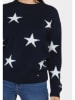 KEY LARGO Pullover "Twinkle" in Dunkelblau/ Weiß