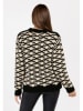 KEY LARGO Pullover "Inflate" in Beige/ Schwarz