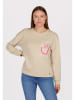 KEY LARGO Sweatshirt "Smile" in Beige