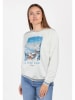 KEY LARGO Sweatshirt "Mountain" in Weiß
