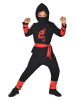 amscan 6-częściowy kostium "Ninja" w kolorze czarnym