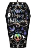 amscan Balon foliowy "Coffin" w kolorze czarnym ze wzorem - 38 x 68 cm
