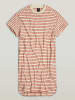 G-Star Kleid in Creme/ Rot