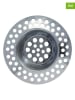 Wenko 2er-Set: Abfluss-Siebe in Silber - Ø 7 cm