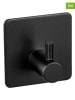 Wenko 2er-Set: Wandhaken "Ureo" in Schwarz - (B)4,5 x (H)4,5 cm