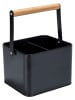 Wenko Utensilienkorb "Baco" in Schwarz - (B)18 x (H)25,5 x (T)15 cm