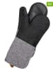 Wenko 2er-Set: Topfhandschuhe in Schwarz/ Grau - (L)38 x (B)18 cm