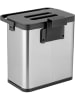 Wenko Abfalleimer in Silber - 3 l