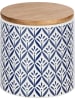 Wenko Voorraadpot "Lorca" blauw/wit - 450 ml
