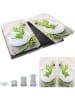 Wenko 2-delige set: kookplaatafdekmatten "Herb Garden" beige/groen - (L)30 x (B)52 cm