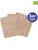 Wenko 3-delige set: koperen doeken lichtbruin - (L)16 x (B)13 cm