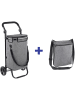 Wenko Boodschappentrolley grijs - (B)45 x (H)95 x (D)28 cm