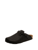 Comfortfusse Leren clogs zwart