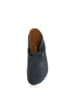Comfortfusse Leren clogs donkerblauw