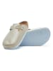 Comfortfusse Leder-Clogs in Beige