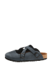 Comfortfusse Leren clogs donkerblauw