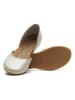 Comfortfusse Leren ballerina's beige