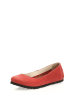 Comfortfusse Leder-Ballerinas in Rot