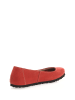 Comfortfusse Leder-Ballerinas in Rot