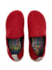 Comfortfusse Wollen pantoffels rood