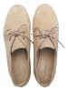 Comfortfusse Leder-Schnürschuhe in Beige