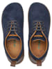 Comfortfusse Leder-Sneakers in Dunkelblau