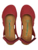 Comfortfusse Leder-Ballerinas in Rot