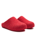 Comfortfusse Wollen pantoffels "Pine" rood