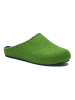 Comfortfusse Wollen pantoffels groen