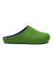 Comfortfusse Wollen pantoffels groen