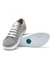 Comfortfusse Leder-Sneakers in Grau