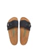 Comfortfusse Leren slippers zwart
