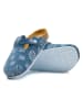 Comfortfusse  Leder-Clogs "Folk Capri" in Blau