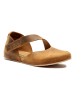 Comfortfusse Skórzane baleriny w kolorze jasnobrązowym