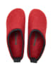 Comfortfusse Wollen pantoffels rood
