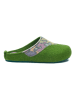 Comfortfusse Pantoffels groen/meerkleurig