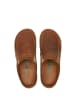 Comfortfusse Leder-Clogs in Hellbraun