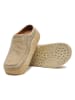 Comfortfusse Leder-Clogs in Beige