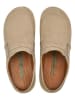Comfortfusse Leren clogs beige