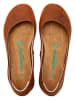 Comfortfusse Leren ballerina's bruin